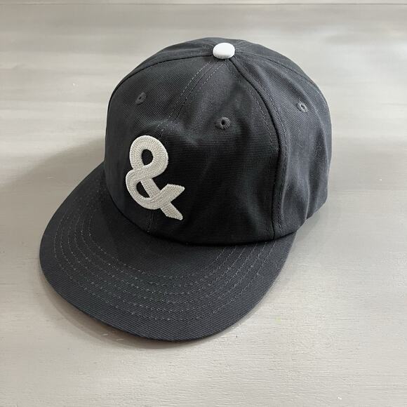 Hedley & Bennett Hat Cap Gray Ampersand ‘and’ Symbol Adjustable Strapback OS - Picture 1 of 9